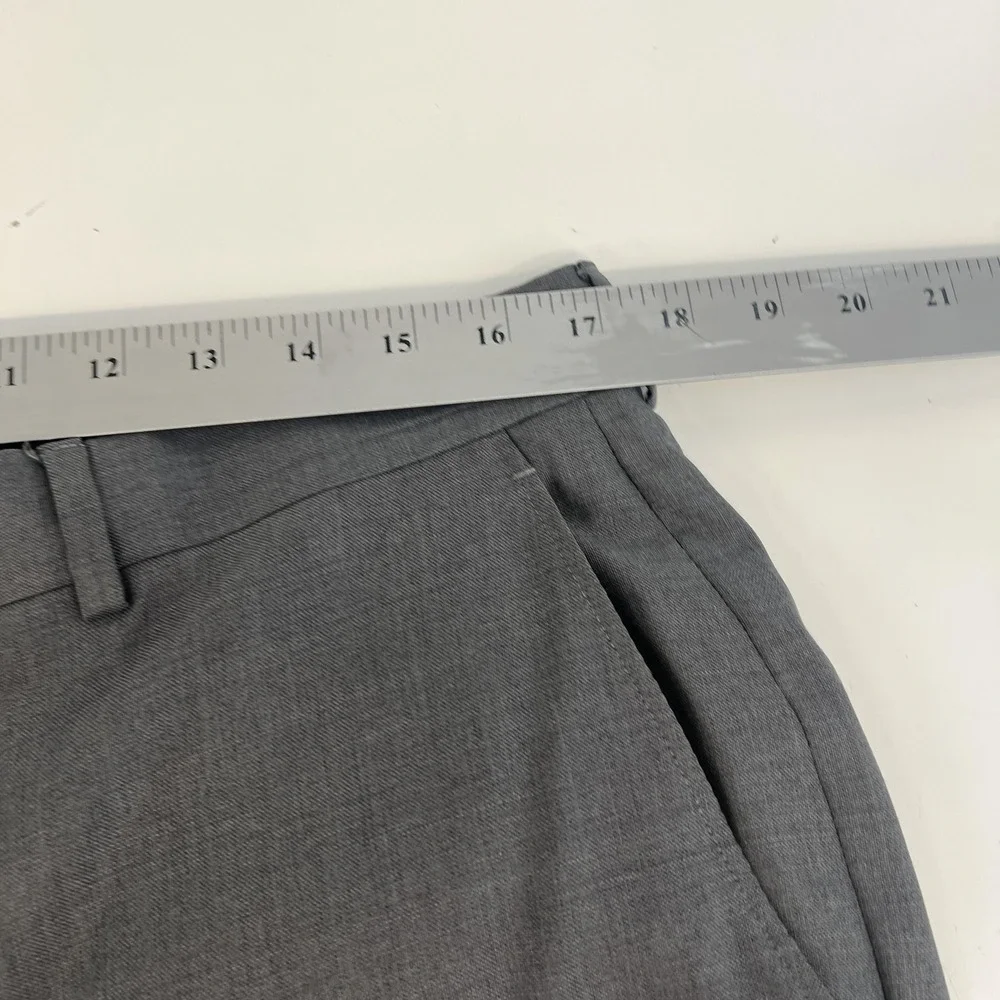 Jos A Bank Signature Suit Mens 42R 34x31 Gray Wool Silk Tailored Fit 2 Piece